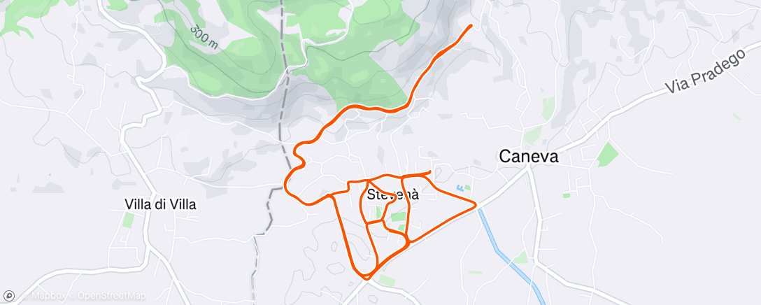 Map of the activity, Bici da strada