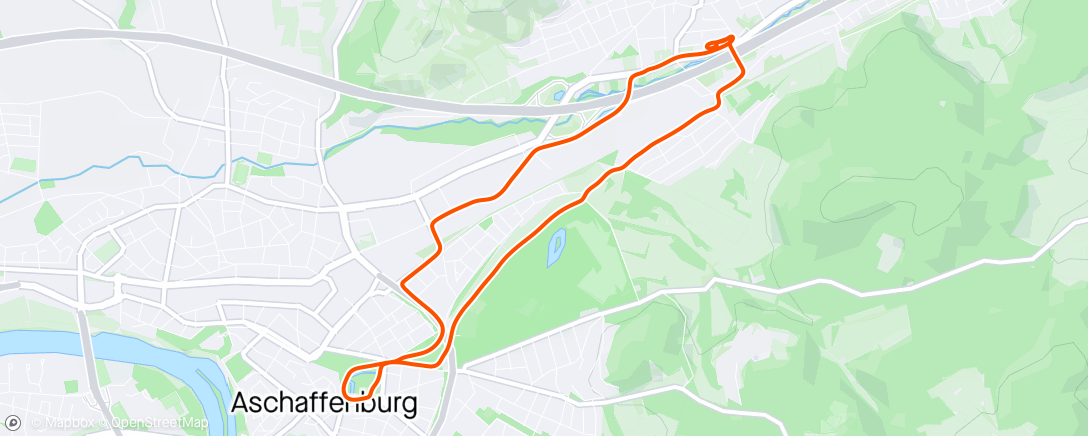 Mapa da atividade, Evening run mit Magic Mile nach Sigis Powerbehandlung💪🏃‍➡️