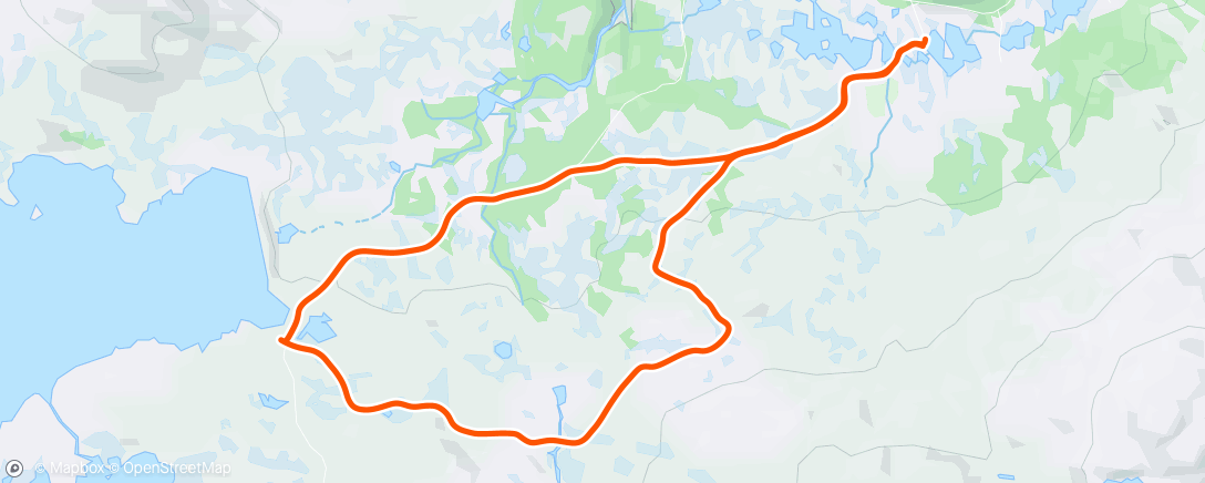Mapa de la actividad (Evening Nordic Ski)