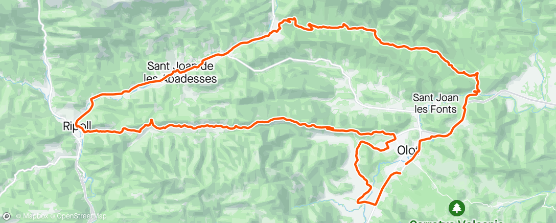 Map of the activity, 3h Vall del Bac