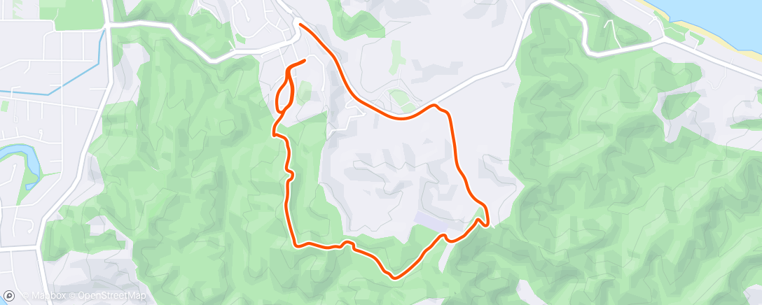 Map of the activity, Pukeko Lake Loop with Eddie. Then Burma Rd loop