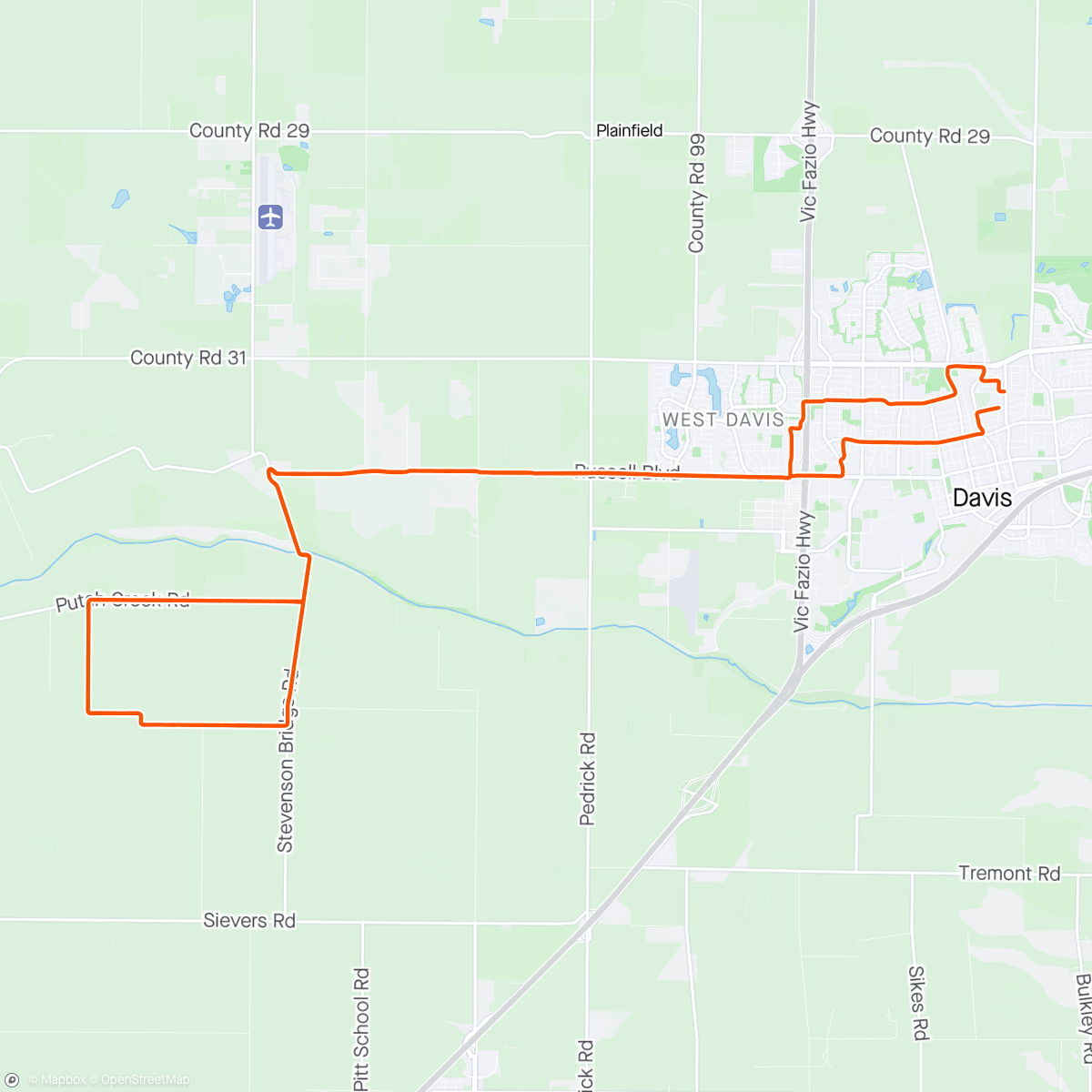 Map of the activity, Tailwind Tuesday