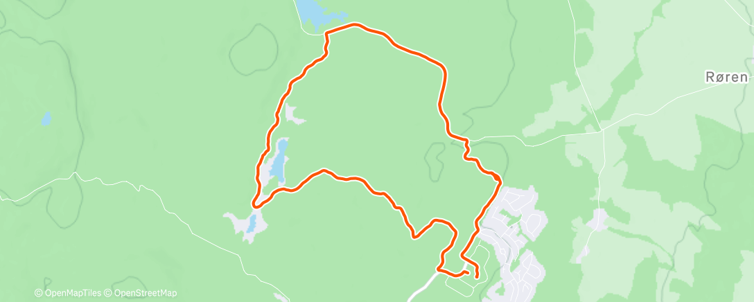 Map of the activity, Lunch walk