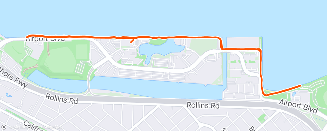 Map of the activity, 2x 2000 @3:30