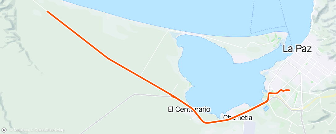 Map of the activity, Km 15 al norte