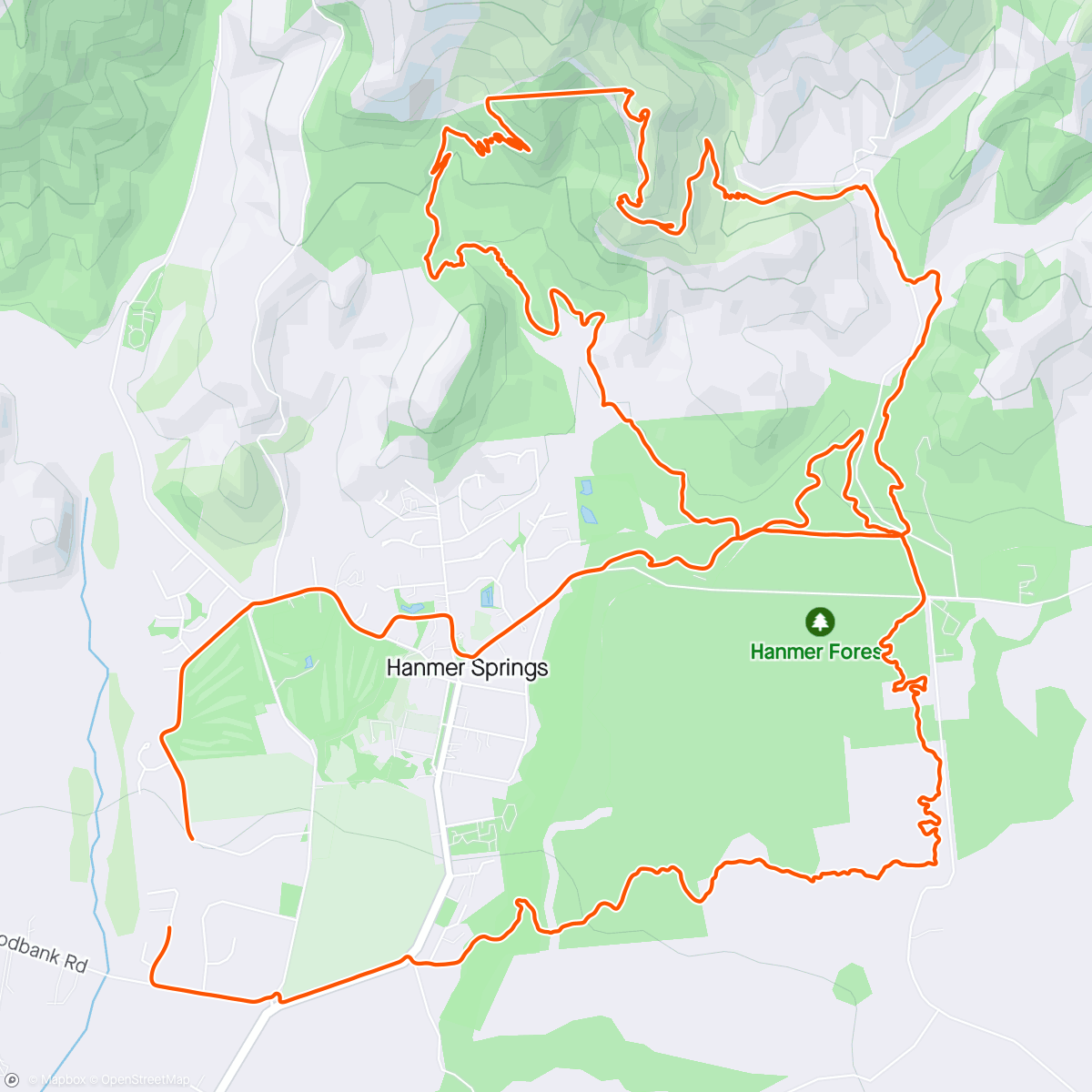 Map of the activity, Hanmer trails!
