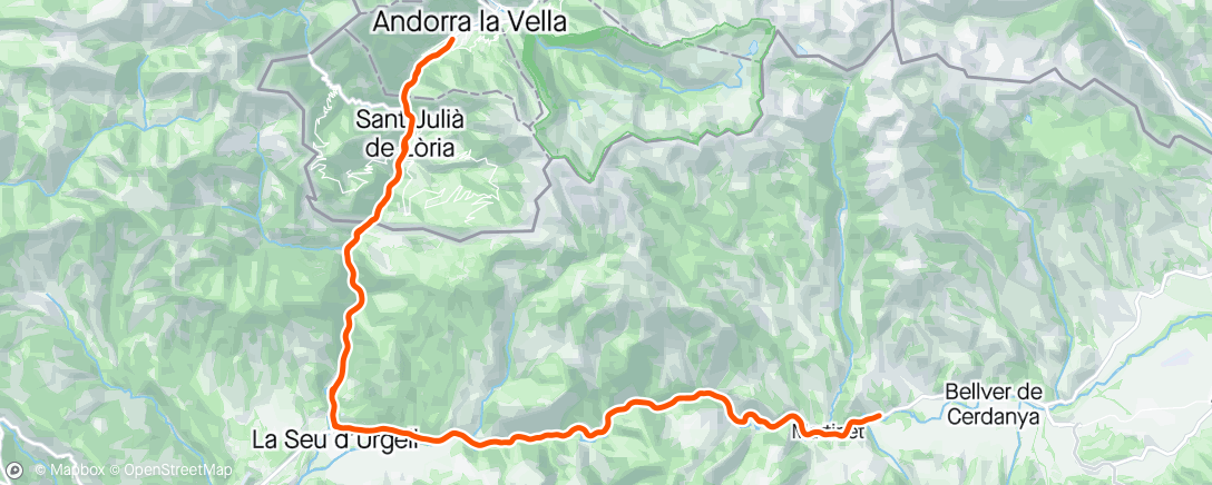 Mapa de la actividad, Lunch Ride