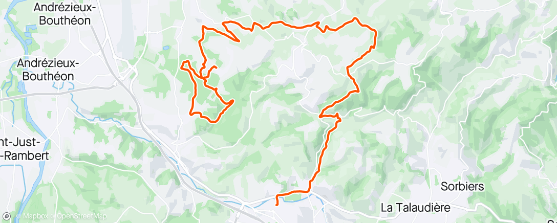 Map of the activity, Sortie longue 🔦🏃‍♂️