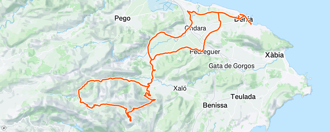 Map of the activity, MDV  Denia Day 2