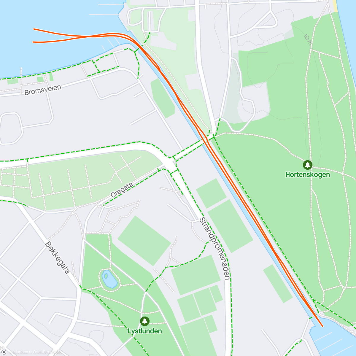 Map of the activity, Prøvetur etter mindre reparasjon