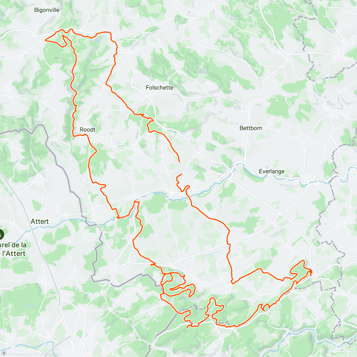Mapa de la actividad (Fahrt am Morgen)