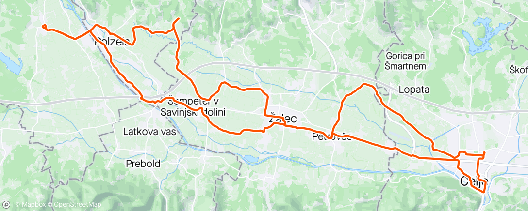 Map of the activity, 13/04/2024 Braslovče