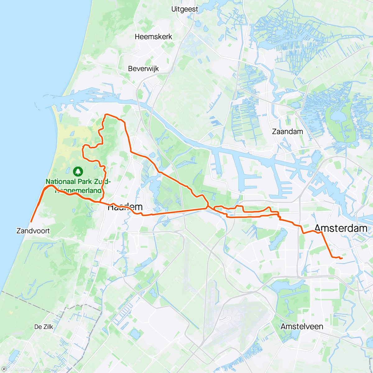 Mapa da atividade, Zandvoort