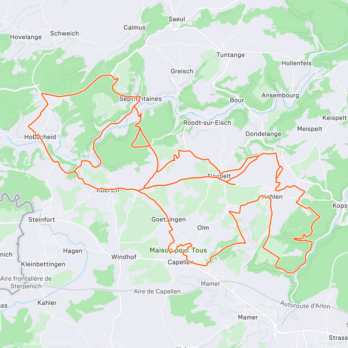 Mappa dell'attività Cyclo-cross ride & slide