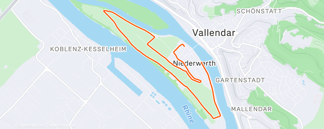 Карта физической активности (Lunch Run)