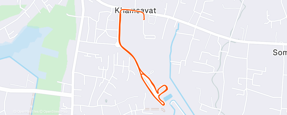 Map of the activity, Morning Hike