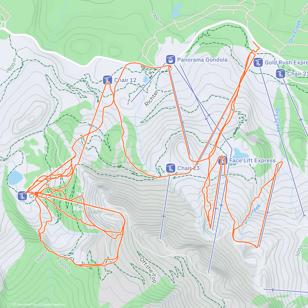 Карта физической активности (I should start recording my activities again :))