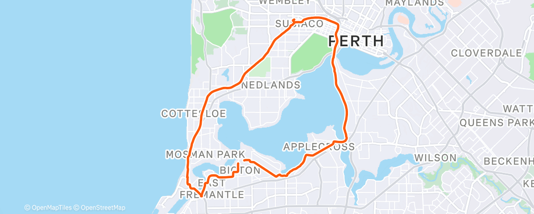 Map of the activity, Morning Ride
