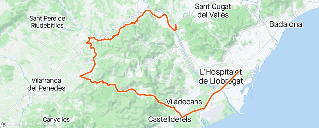 Map of the activity, Volta Catalunya stage 3