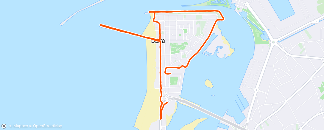 Mapa da atividade, Evening Run ☀️