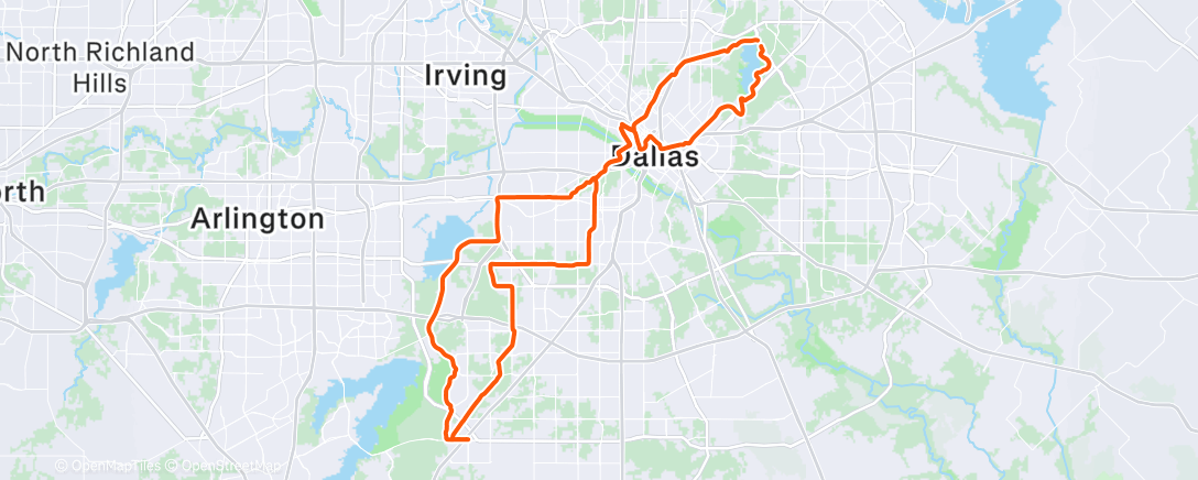 Mapa de la actividad (Cycling)
