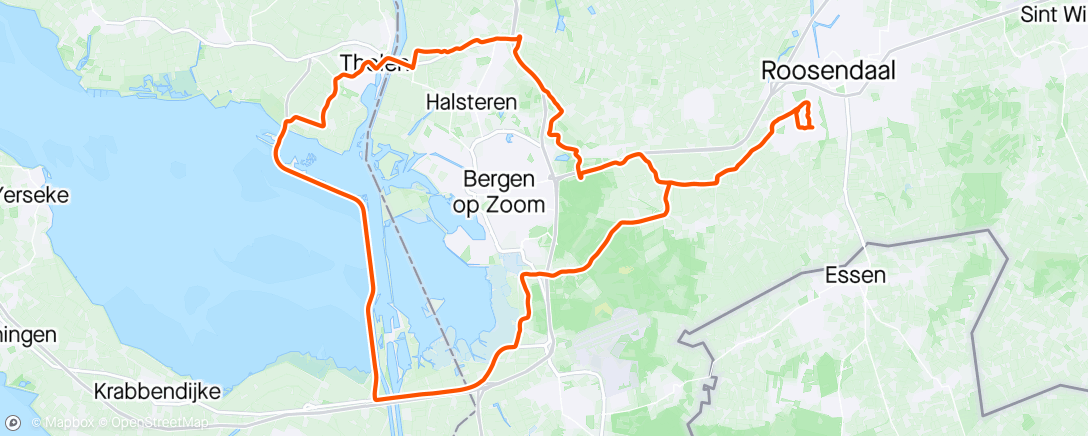 Map of the activity, Lekker Oesterdam ritje met PB. Nog even nagenieten van Luik Bastenaken Luik.