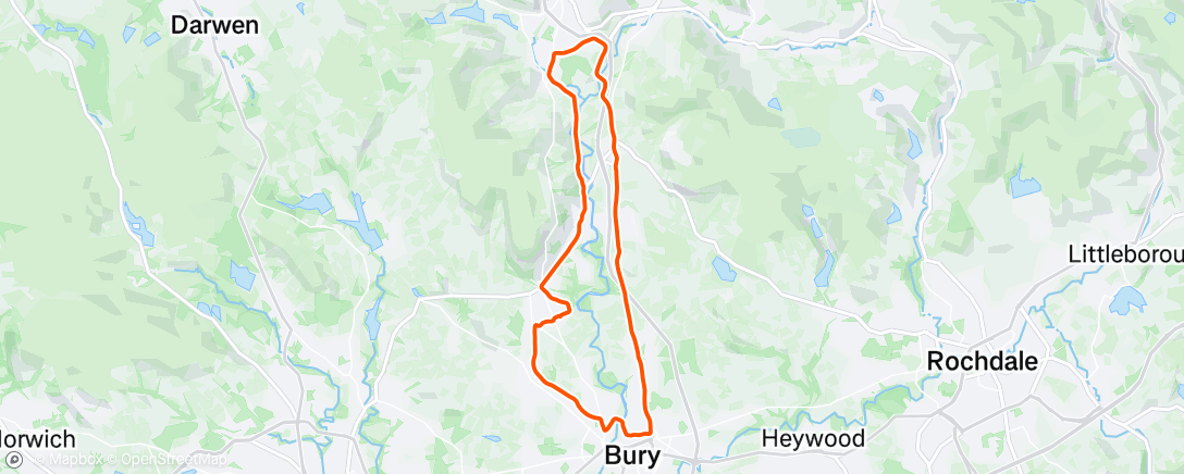 Map of the activity, SLR: easy➡️steady➡️threshold