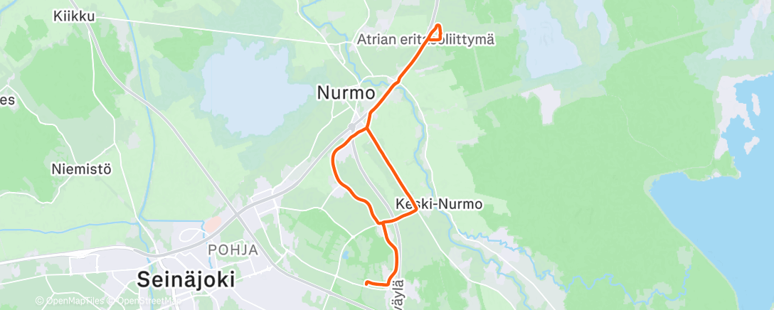Map of the activity, Morning Ride