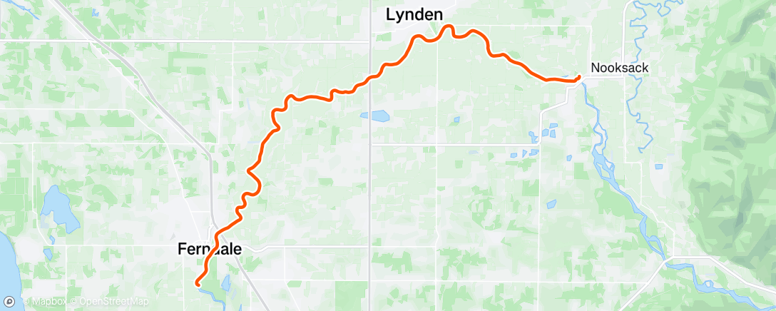 Map of the activity, Ski to Sea