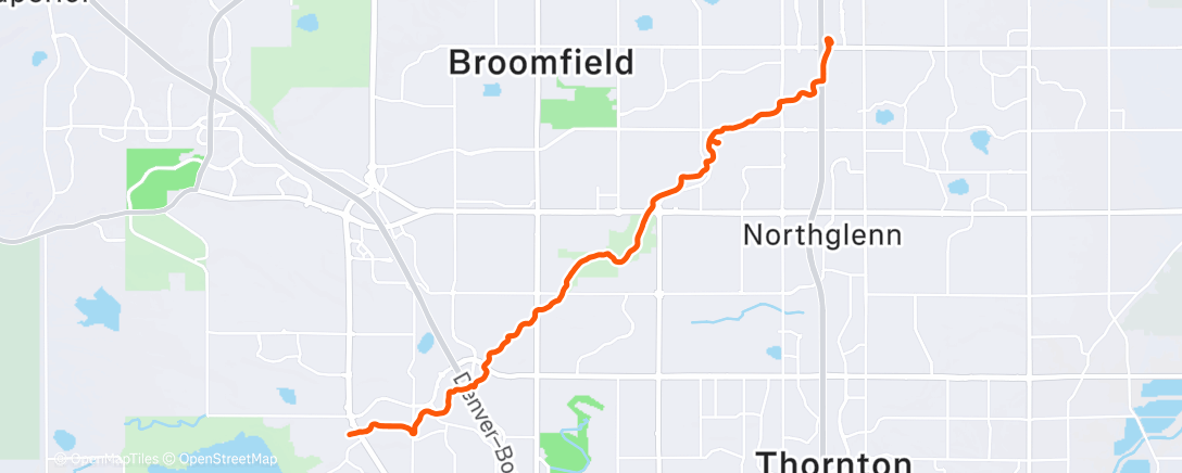 Map of the activity, Lunch Ride