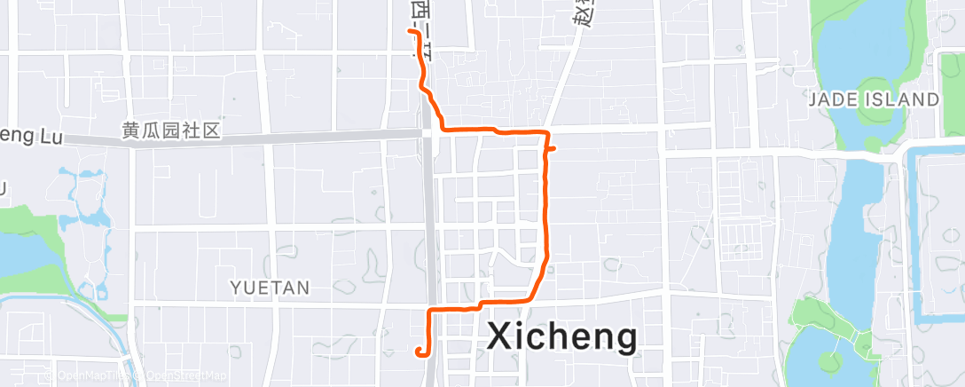 Карта физической активности (傍晚行走 🌙🥶)