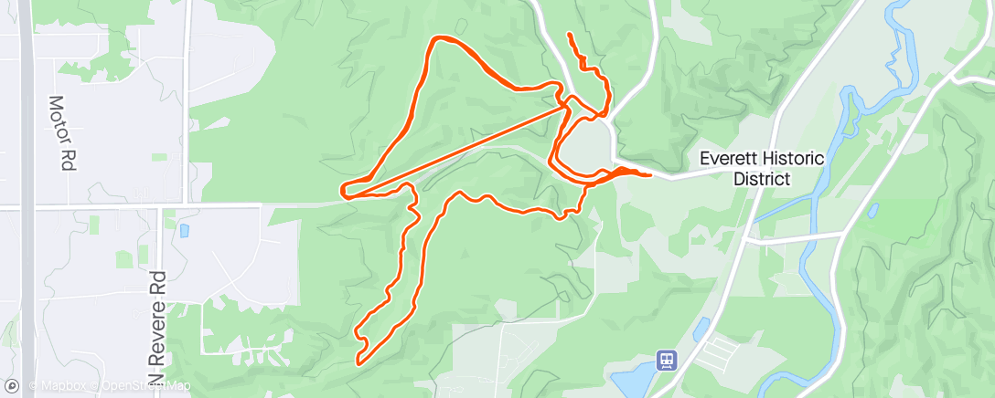Map of the activity, Afternoon Trail Run - TNGR