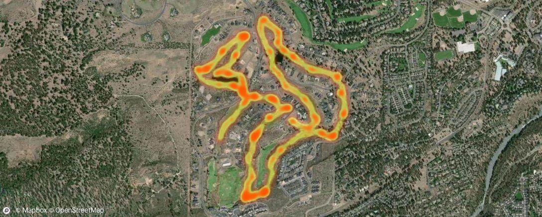 Map of the activity, Morning Golf