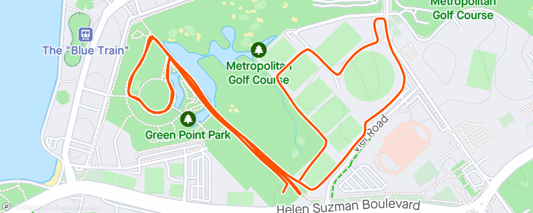 Mapa de la actividad, Park Run