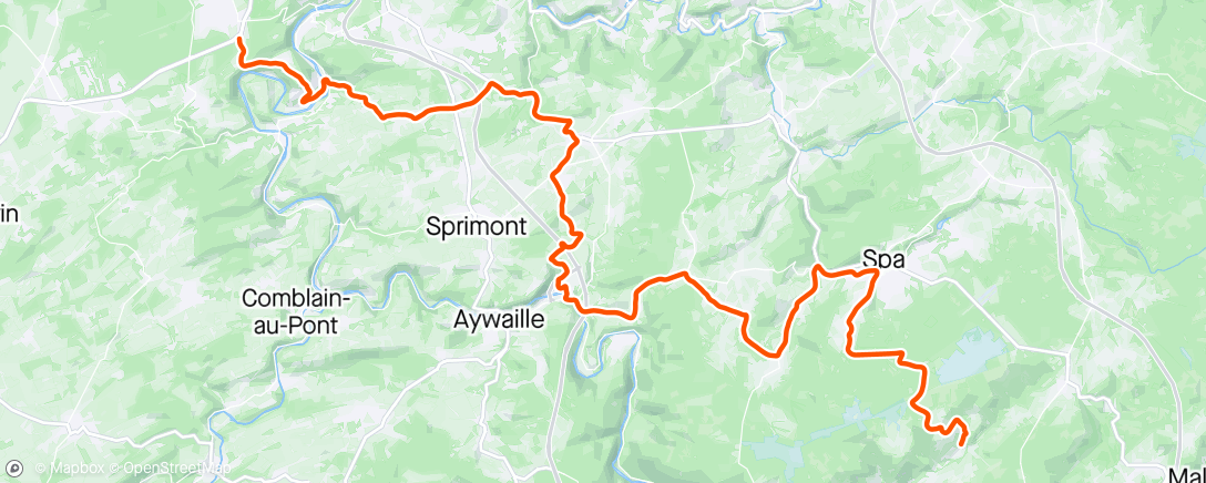 Map of the activity, ROUVY - Liege from Adrimont | Belgium