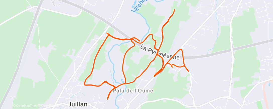 Map of the activity, EF + 5*30/30 + 10’ actifs + 5*30/30