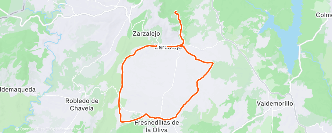 Map of the activity, Afternoon Ride