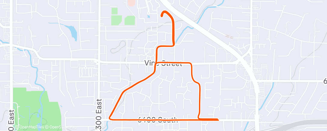 Map of the activity, Morning Walk