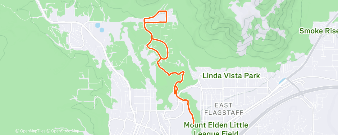 Map of the activity, Buffalo Park