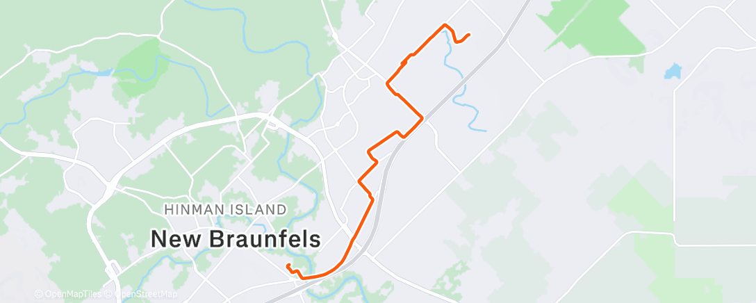 Map of the activity, Afternoon Ride