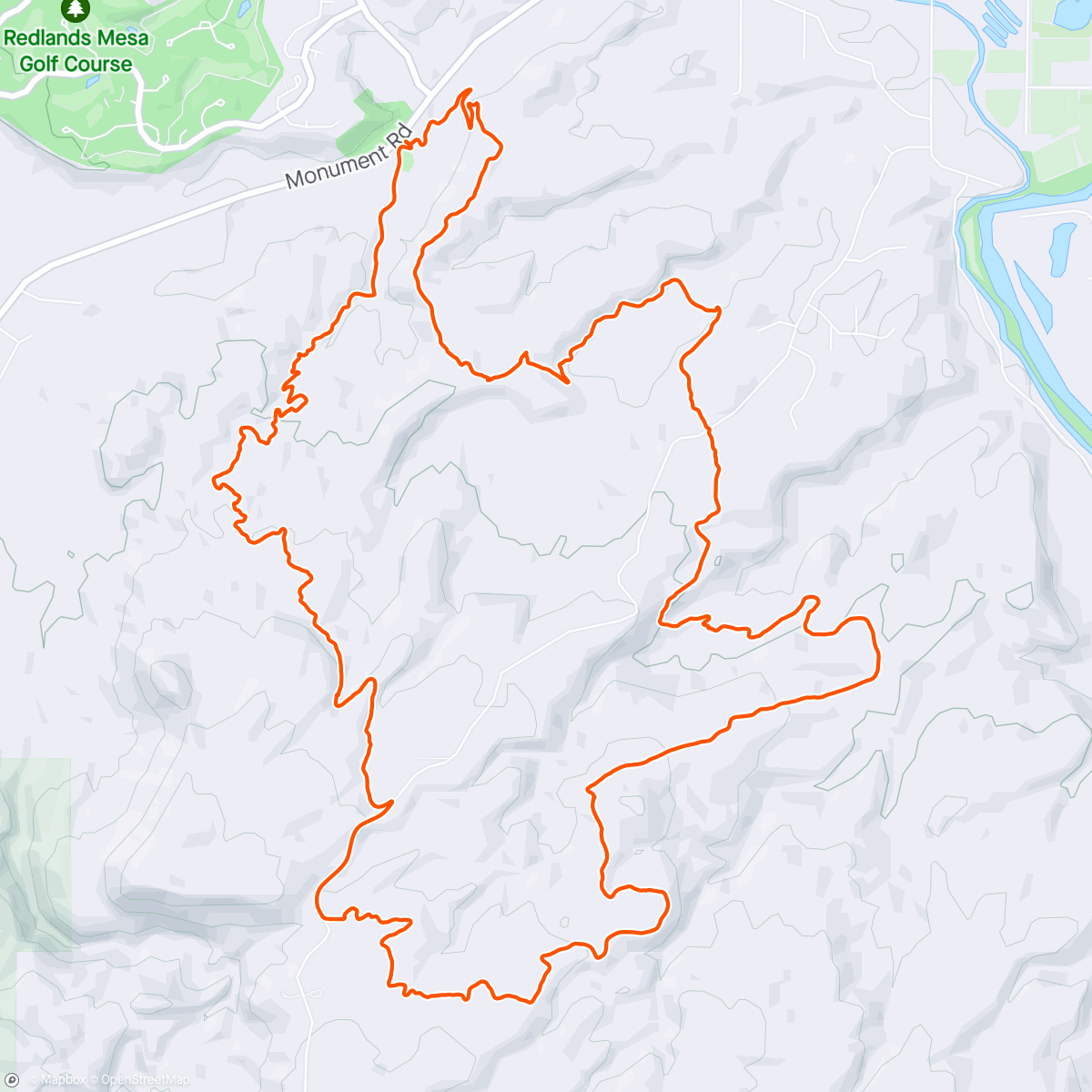 Map of the activity, Lunch for One #mtb