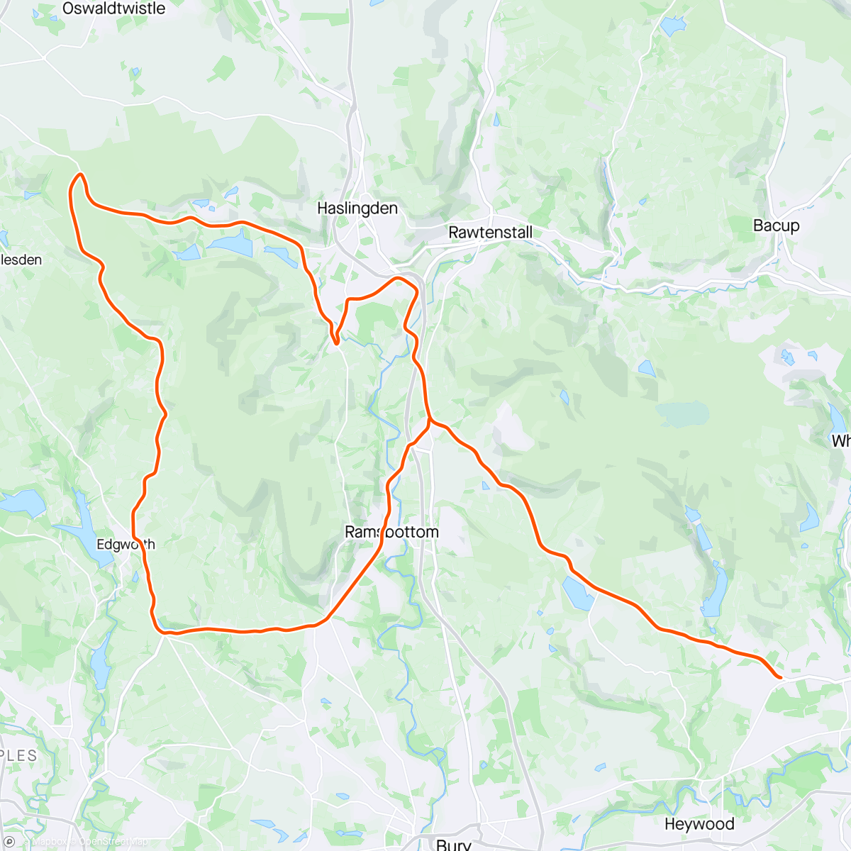 Map of the activity, Quiet Early Sunday Roads ☺️