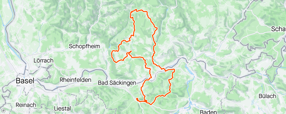 Map of the activity, Challenging ride in black forest with Power Brido 😅