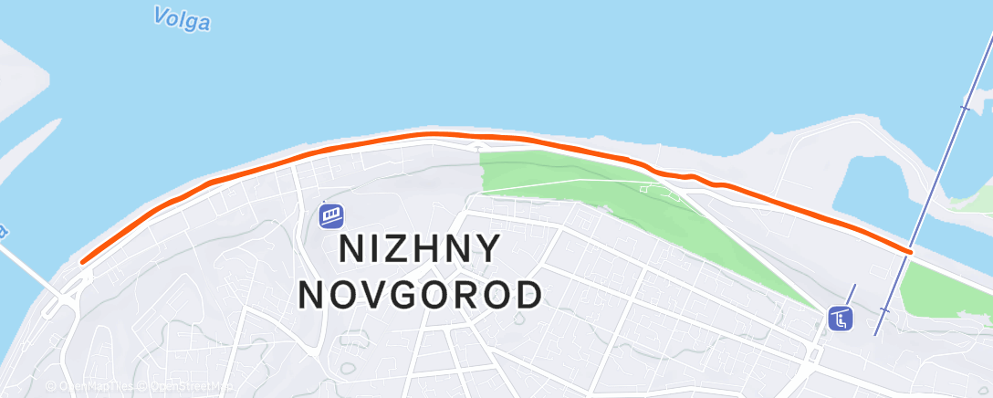 Map of the activity, Дневной забег