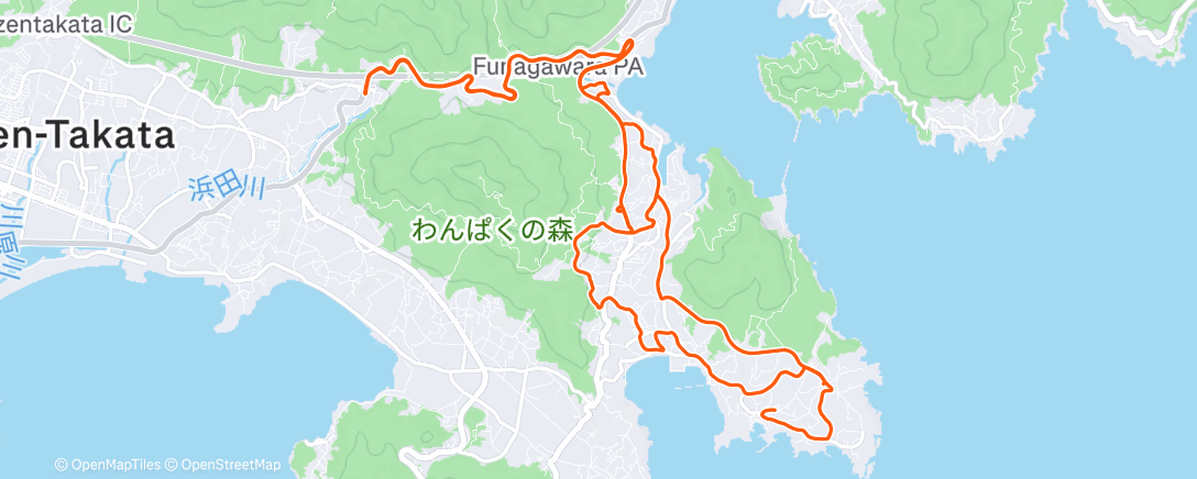 Map of the activity, 通勤前🥶🥶