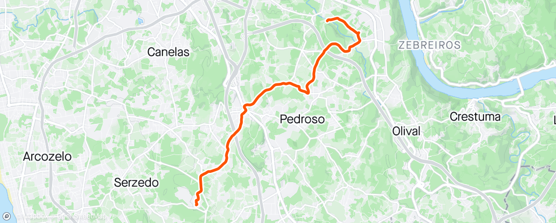 「Volta de bicicleta à tarde」活動的地圖