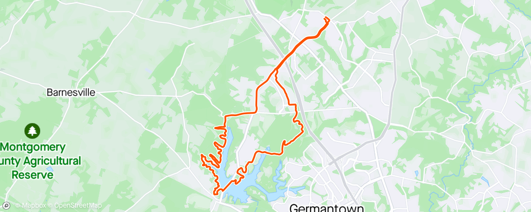 Mapa da atividade, Afternoon Mountain Bike Ride quick spin after work 😀🚴🏻👍