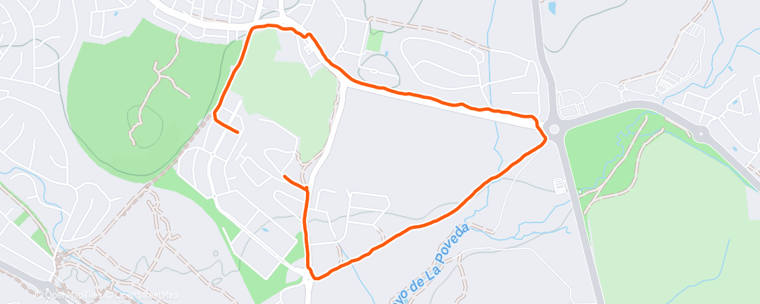 Map of the activity, Senderismo a la hora del almuerzo