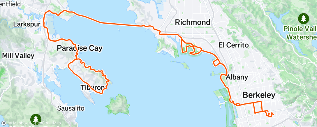 Map of the activity, Chilly Paradise loop with Eric