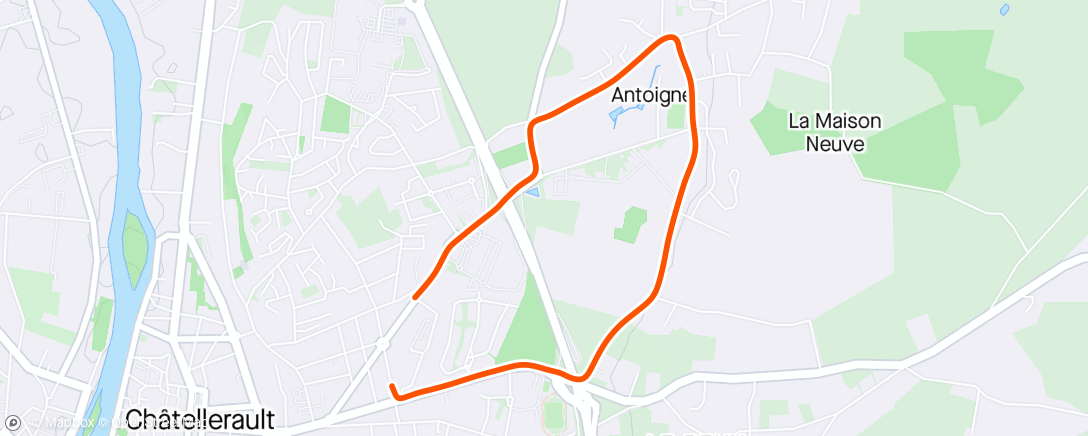 Map of the activity, Running entre les gouttes 🥨